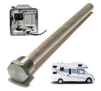 Varilla de ánodo para calentador de agua para vehículos recreativos, varilla de ánodo de aluminio de 9, 25 de longitud 3/4 NPT para calentador de agua caliente para exteriores de vehículos recreativ