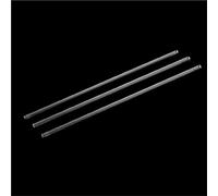 Varilla de borosilicato 12 Uds. De barras de desviación vidrio borosilicato transparente 4mm a 12mm diámetro, varilla agitadora for vaso laboratorio, varillas drenaje(10x400mm)