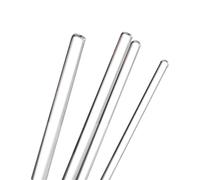 Varilla de borosilicato Agitador de vidrio 10 Uds for barra guía líquido filtro, varilla agitadora 4-10mm diámetro, laboratorio transparente(5x150mm)