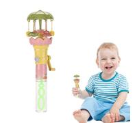 Varilla de burbujas de jabón para niños pequeños | Soplador luminoso manual - Juguete portátil para niños al aire libre jardín parque piscina fiesta de cumpleaños