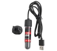 Varilla de calentador sumergible para acuario, 90 mm, USB, con control automático de temperatura de 26 °C, tubo de vidrio impermeable IP68 para peceras pequeñas de hasta 20 L, calentamiento rápido