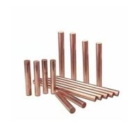 Varilla De Cobre Barra de cobre 3-30 mm diámetro, herramienta sólida metal for diversos ejes, manualidades, modelos aviones, barcos, coches, mangos cuchillos(6x300mm 3pcs)