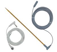 Varilla de conexión a tierra para la puesta a tierra: conector de pico de tierra, cable de tierra femenino de 40 pies | Probador de puesta a tierra portátil con configuración de la barra de tierra, co