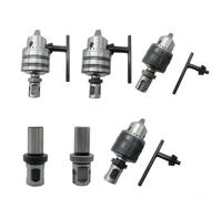 Varilla de conexión de vástago de ángulo recto de 19 mm para adaptador de portabrocas de taladro, soporta tamaños de portabrocas de 1,5 a 13 mm y de 3 a 16 mm para vástago Weldon a rosca cónica B16 (1