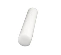 Varilla de copolímero acetal, 2 piezas de varilla de nailon POM roja, azul, amarilla, verde, blanca y negra, longitud de 500 mm, diámetro de 3-50 mm, barra de plástico duro(White,40x500mm)