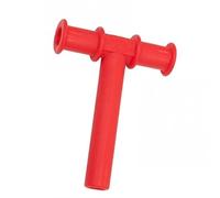 Varilla de dentición para masticar - Tubo sensorial para masticar - Ayuda para morder - Entrenamiento muscular oral (rojo, 6 x 8 cm)