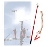 Varilla de descarga aislada Varilla de descarga de alto voltaje, herramienta de aislamiento de resistencia directa de doble propósito 10 kV 35 kV 110 kV 220 kV(A,220kV-3m/118in/9.8ft (4 Sections))