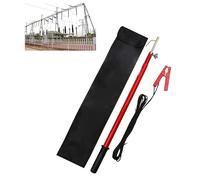 Varilla de descarga de resina epoxi, varilla caliente aislada de modo dual de 10 kV a 110 kV, herramienta de seguridad de alto voltaje for línea viva y descarga de(220kv-293cm/9.6ft)