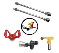 Varilla de extensión 2 x 30 cm para pulverizador Airless boquilla alargadora pistola pintur boquilla asiento+boquill cabeza universal