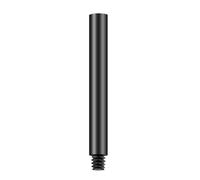 Varilla de extensión de aleación de aluminio de 12 mm de diámetro, adaptador de tornillo hembra a macho 3/8 para trípode y soportes de luz de relleno, color negro
