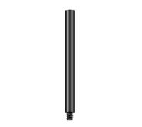 Varilla de extensión de aleación de aluminio de 12 mm de diámetro, adaptador de tornillo hembra a macho 3/8 para trípode y soportes de luz de relleno, conectores de extensión de trípode negros