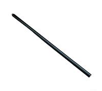 Varilla de extensión de antena de onda corta 50 cm Aleación de aluminio Extensor de antena de radio jamón con dientes internos y externos M10 de 1,5 paso, aluminio 6061 (negro)