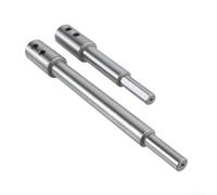 Varilla de extensión de broca de enrutador compatible con brocas de vástago estándar para superficie de alerón, perforación y fresado de agujeros planos (2 piezas)