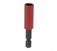 Varilla de extensión de broca hexagonal de 1/4 pulgadas, soporte magnético de cambio rápido, acero al cromo vanadio rojo para taladro eléctrico y eléctrico (50 mm)