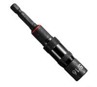 Varilla de extensión de destornillador de anillo magnético hexagonal con soporte giratorio de 360 grados de cambio rápido, para tareas de perforación y conducción en construcción de metales de 1/4