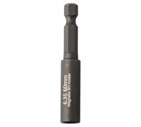 Varilla de extensión de destornillador hexagonal de 1/4 pulgadas, soporte magnético de 60 mm, alcance espacios reducidos, herramienta de acero resistente al desgaste, eje de destornillador flexible