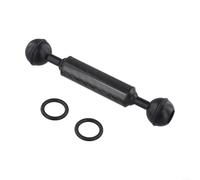 Varilla de extensión de flotabilidad para fotografía subacuática para buceo, cabezal de bola doble con fibra de carbono y aleación de aluminio, montaje estándar de 1 pulgada para cámaras de acción y