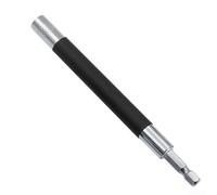 Varilla de extensión de junta hexagonal para taladro de vástago hexagonal de 1/4 pulgadas, soporte magnético de brocas de 80 mm, 120 mm, 140 mm con agarre de goma antideslizante, chapado en aleación