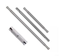 Varilla de extensión de mango redondo de 260 mm, adaptador de dos ranuras de liberación rápida para taladro, eje de acero alto para aplicaciones de herramientas eléctricas