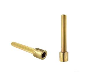 Varilla de extensión de núcleo de válvula de cobre de 20 dientes que soporta un funcionamiento fiable en configuraciones estándar de válvula de ducha en pared (62 mm)