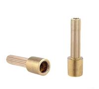 Varilla de extensión de núcleo de válvula de grifo de 20 dientes de cobre compatible con dimensiones comunes de 32 mm, 42 mm, 52 mm, 62 mm, dimensiones del cuerpo de válvula de pared (42 mm)