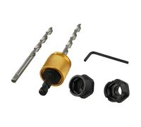 Varilla de extensión de taladro de cambio rápido, adaptador de tablero de partículas Hss de 16 a 152 mm, sierras perforadoras, cambio rápido de madera contrachapada para madera, metal blando para