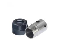 Varilla de extensión del husillo Portaherramientas ER8 ER11 ER16 ER20 C10 C16 C20 C25, eje de Motor, eje de poste, 6mm, 8mm, 5mm, 10mm for máquina de grabado ER(M Type Nut,C25-ER20-12mm)