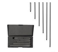 Varilla de extensión indicadora, juego de 6 piezas, rosca M2.5 para accesorios de calibre de esfera, herramienta de medición de profundidad de metal para taller y pruebas industriales