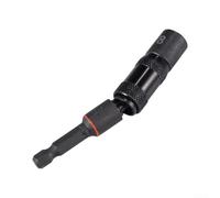 Varilla de extensión magnética hexagonal giratoria de 360 grados, adaptador de cambio rápido para taladros eléctricos y brocas de enchufe negro (B)