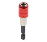 Varilla de extensión magnética roja de 60 mm con vástago hexagonal de 1/4 pulgadas de cambio rápido para taladro eléctrico y herramientas eléctricas