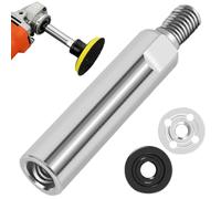 Varilla de extensión para amoladora angular, rosca M10, accesorios para amoladora angular gruesa de acero con tuerca de placas de presión, ampliamente utilizado para cabezales de molienda, ruedas y a
