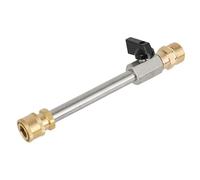 Varilla de extensión para lavadora de alta presión, adaptador de válvula de acero inoxidable con rosca M22 x 1.5, compatible con cepillos de espuma y limpieza