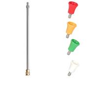 Varilla de extensión para lavadora de alta presión Varilla de extensión agua for lavado autos, conexión rápida 10 a 50 cm y 1/4", lanza for hidrolavadora, boquilla limpieza con(40cm,Color 2)