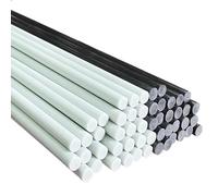 Varilla De Fibra De Vidrio Blanca/negra De 10 Uds., Diámetro 0,8-10mm De Longitud 500mm, Material Aislante Varilla De Fibra De Vidrio Sólida(Black,10pcs 4.0x500mm)