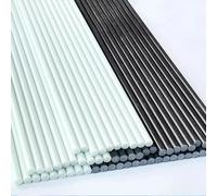 Varilla De Fibra De Vidrio Blanca/negra De 10 Uds., Diámetro 0,8-10mm De Longitud 500mm, Soporte De Mosquitera For Tienda Arqueada Con Varilla De Fibra De Vidrio Sólida(White,10pcs 0.8x500mm)