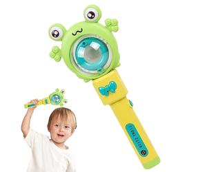 Varilla de juguete iluminada - Varilla con sensor luminoso, patrón de luz giratoria, dispositivo de movimiento visual multicolor, juguete de melodía de personaje animal, accesorio atractivo para el