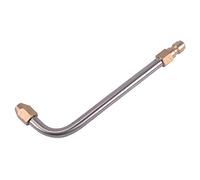 Varilla de lavadora de alta presión, accesorio de extensión de arandela para limpiador de canalones con conexión rápida de 1/4 pulgadas para lavadora/varita, varilla curva de 90°, 340 mm
