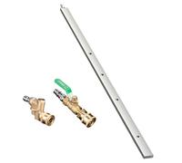 Varilla de limpieza de radiador para coche, herramienta de limpieza de radiador de 60 cm, limpiador de radiador de acero inoxidable, depósito de agua a presión para lavadora, con acoplamiento