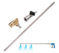 Varilla de limpieza de radiadores | Limpiador de radiadores portátil | Accesorio de alta presión para tanque, canalón, coche, , hogar, césped, camiones, jardín, terraza