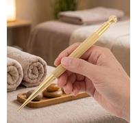 Varilla de masaje de acupresión de latón, herramienta manual de reflexología de tejido profundo para terapia de acupuntura facial y corporal unisex