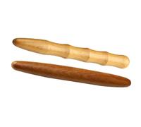 Varilla de Masaje de Acupresión de Madera, 2 Piezas, Portátil | Ligero y Fácil de Sujetar, Tacto Suave y Agradable, para Espalda y Cuello, Uso en Casa o Viaje