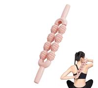 Varilla de masaje, rodillo de masaje muscular para atletas, masajeador portátil de doble para muslos, pantorrillas, brazos, espalda, espinillas, cuello, calambres corporales, para mujeres y