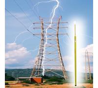 Varilla de medición ajustable no conductora para trabajos eléctricos, regla de 12 m para torres de telecomunicaciones y construcción, bolsa de transporte incluida, ideal para mediciones forestales y