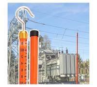 varilla de medición Altura Ajustable Medida De Alta Tensión, Altura Telescópica Medida, 6 8 10 12 15 18 M Pértiga De Medición Para Medir La Altura De Cables Y Farolas(Orange,15m (49 1/4 ft))
