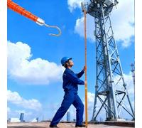 Varilla de medición de Alto Voltaje, Dispositivo telescópico para medir Alturas de Torres de comunicación - Varilla de medición aislada de 8 m para sitios de Trabajo elevados, Vara de Medici