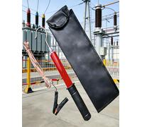 Varilla de medición de Alto Voltaje, Varilla de Descarga telescópica de Alto Voltaje, pértiga Aislante para líneas eléctricas aéreas, Herramienta de Seguridad eléctrica portátil, de 10 kV a