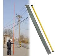 Varilla de medición telescópica ajustable, Insulated Telescopic Measuring Rod With Hook For Live Power Line Multicolor 600cm-1500cm(Yellow,1200cm/39.4ft)