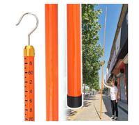 varilla de medición telescópica Varilla Para Medir La Altura De Árboles, Regla Telescópica Con Escala M, Pértiga Ajustable Con Aislamiento De Alto Voltaje Con Bolsa De Transporte(Orange,39.4ft/12m)