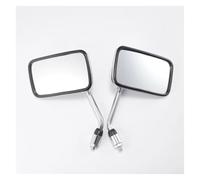 Varilla De Metal Rectangular Universal, Carcasa De ABS para Motocicleta, Espejos Retrovisores De Manillar, 10mm, Cromado Retrovisores Moto