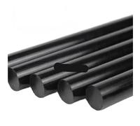 Varilla De Nylon Varilla de plástico sólido nailon negro, longitud 500mm, barra PA6, diámetro redondo, espaciador palanquilla 3mm a 120mm, varios tamaños(35mm 1pc)